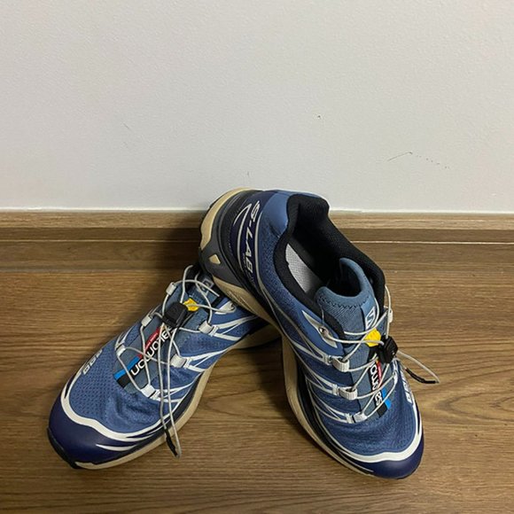 Salomon Thick Soled Navy Retro Outdoor Sneakers - Picture 7 of 10